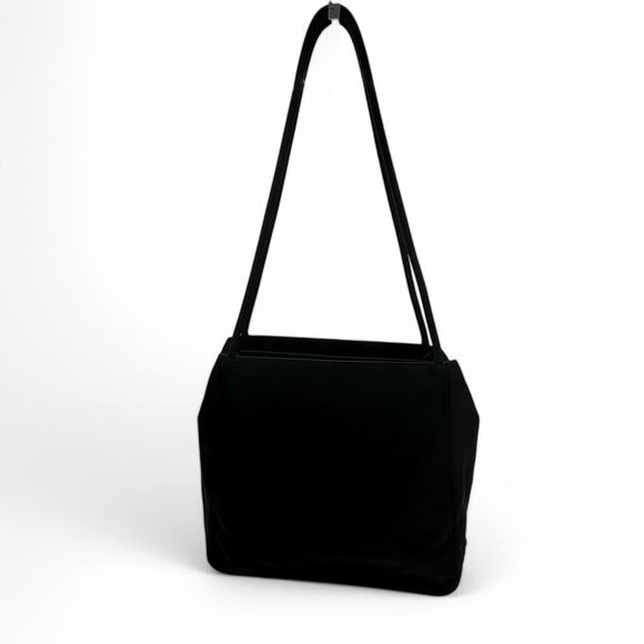 Authentic Prada Metropoli Shoulder Bag Black Nylon Italy Vintage. COA Included - Picture 1 of 7